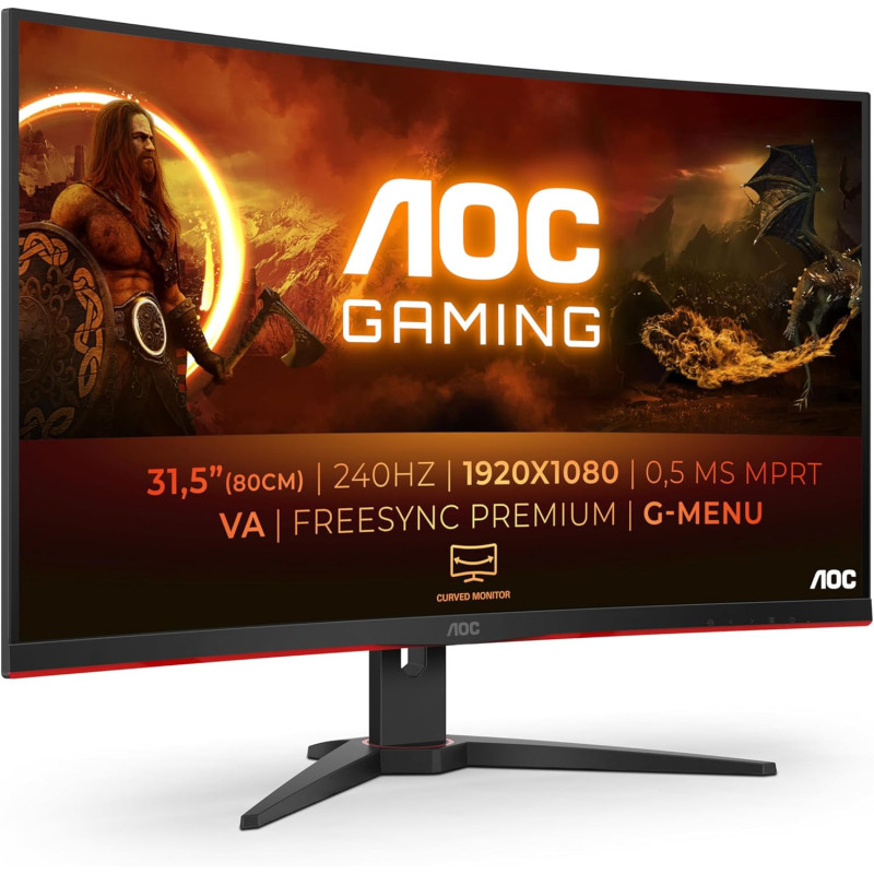 Ecran AOC 32" C32G2ZE Gaming 1920x1080 240Hz 1ms CURVED Ecran AOC 32" C32G2ZE Gaming 1920x1080 240Hz 1ms CURVED