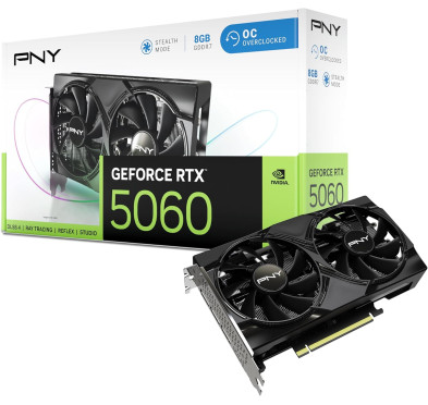 Carte Graphique PNY RTX 5060 8Go OC Dual Fan
