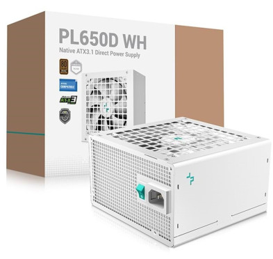 Alimentation DeepCool PL650D WH 650 Watts 80Plus Bronze ATX 3.1