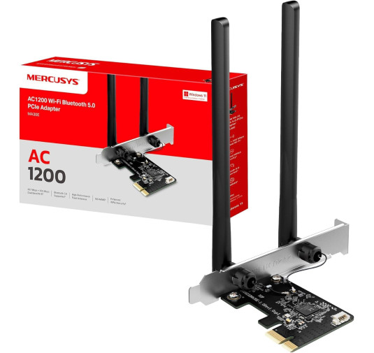 Carte Réseaux PCI-Express MERCUSYS MA30E Wifi AC1200 + Bluetooth 5.0