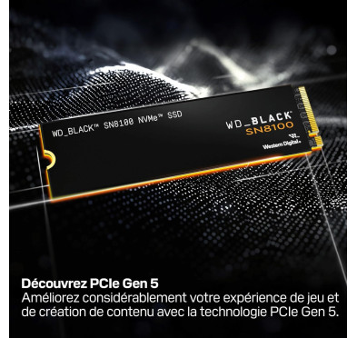 SSD 2To WD_Black SN8100 M.2 NVMe PCIe 5.0