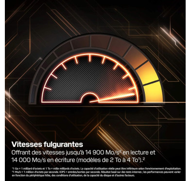 SSD 2To WD_Black SN8100 M.2 NVMe PCIe 5.0