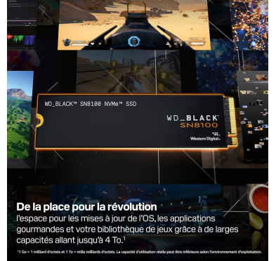 SSD 2To WD_Black SN8100 M.2 NVMe PCIe 5.0