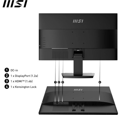Ecran MSI 24" MP2412 1920x1080 100Hz 1ms HDMI/DP