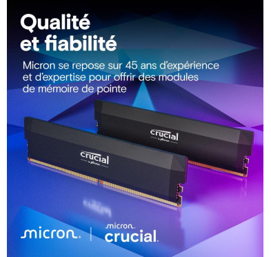 DDR5 Crucial PRO Kit 32Go 2x16Go 6000Mhz CL36 EXPO XMP