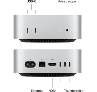 Apple Mac Mini M4 10Core 16Go 512Go (MU9E3FN/A)