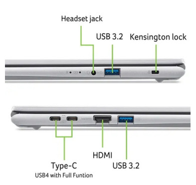 Portable Acer Aspire Go 15 AG15-72P-76GL 15.6" 7-150U 32Go 1To W11