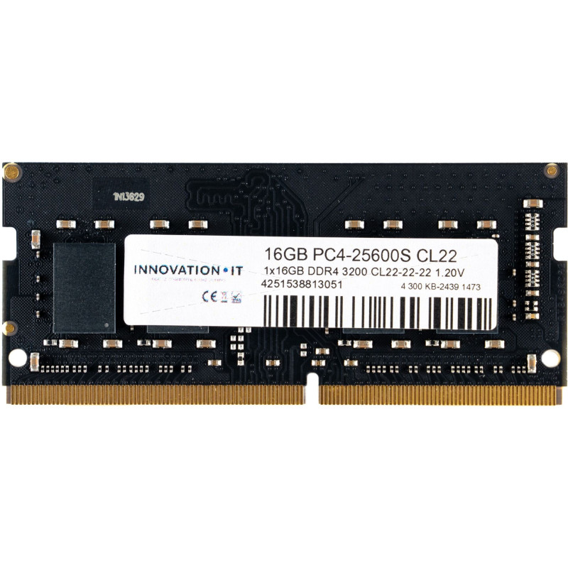 DDR4 Portable 16Go 3200Mhz Innovation IT CL22 DDR4 Portable 16Go 3200Mhz Innovation IT CL22