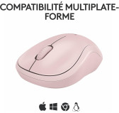 Souris Logitech Wireless Mouse M240 Silent Rose Bluetooth Souris Logitech Wireless Mouse M240 Silent Rose Bluetooth