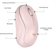 Souris Logitech Wireless Mouse M240 Silent Rose Bluetooth Souris Logitech Wireless Mouse M240 Silent Rose Bluetooth