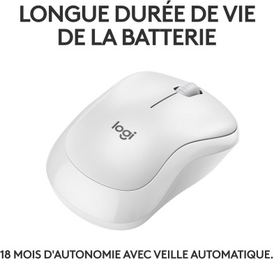 Souris Logitech Wireless Mouse M240 Silent Blanc cassé Bluetooth
