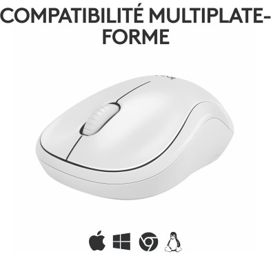 Souris Logitech Wireless Mouse M240 Silent Blanc cassé Bluetooth