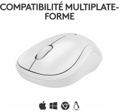 Souris Logitech Wireless Mouse M240 Silent Blanc cassé Bluetooth Souris Logitech Wireless Mouse M240 Silent Blanc cassé Bluetooth