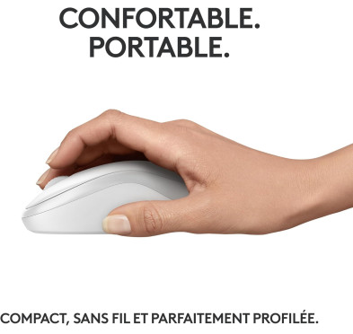 Souris Logitech Wireless Mouse M240 Silent Blanc cassé Bluetooth