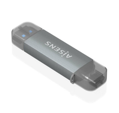 Lecteur de Carte Externe Aisens USB-C et USB-A Carte SD et microSD