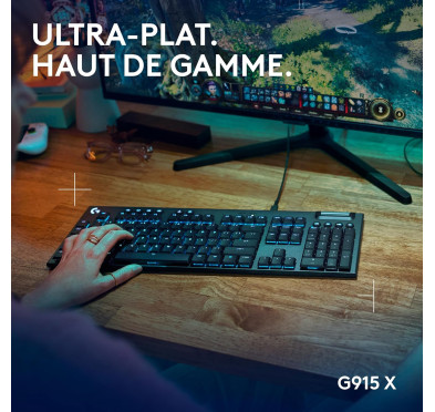 Clavier Logitech G915 X Gaming Mécanique GL Tactile