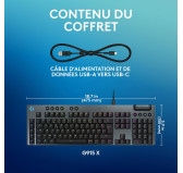 Clavier Logitech G915 X Gaming Mécanique GL Tactile