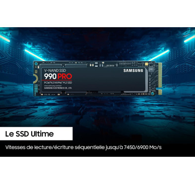 SSD 4To Samsung 990 PRO MZ-V9P4T0BW M.2 NVMe PCIe 4.0