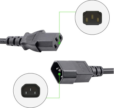 Cable d'alimentation IEC C13 vers C14 3M