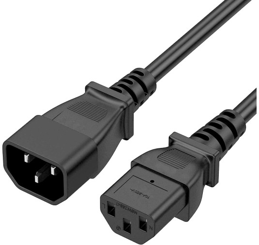 Cable d'alimentation IEC C13 vers C14 1.5M