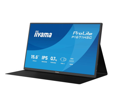 Ecran Portable iiyama 15.6" P1671HSC-B1 1920x1080 USB Type-C mHMDI