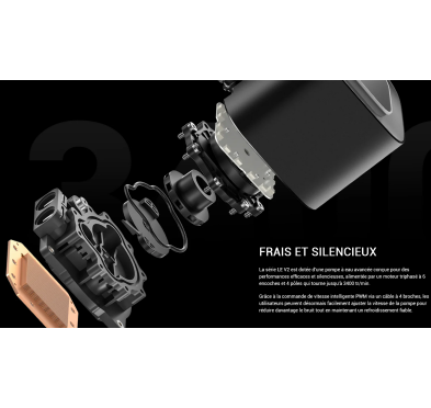 WaterCooling DeepCool LE360 V2 ARGB Noir 360mm