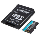 Mémoire Micro SDXC 512Go Kingston Canvas Go Plus A2/V30/UHS-I U3