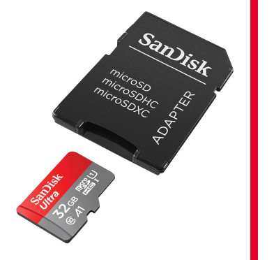 Mémoire Micro SDHC 32Go SanDisk Ultra UHS-I Class 10
