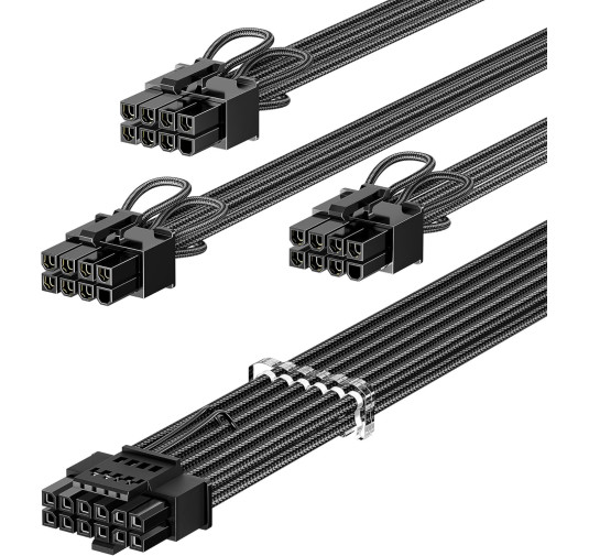 Cable alimentation 12VHPWR 600Watts vers Alim ASUS EVGA Seasonic