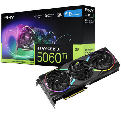 Carte Graphique PNY RTX 5060 Ti 8Go ARGB OC Triple Fan