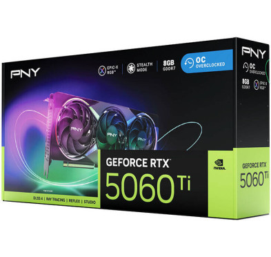 Carte Graphique PNY RTX 5060 Ti 8Go ARGB OC Triple Fan