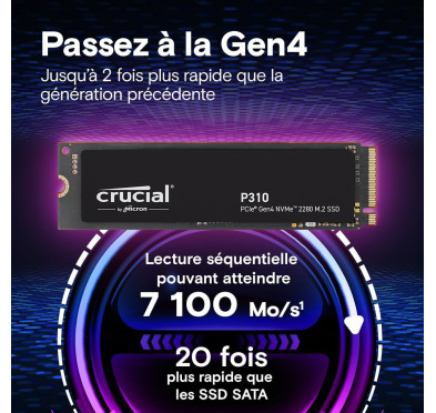 SSD 2To Crucial P310 M.2 NVMe PCIe 4.0