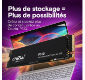 SSD 2To Crucial P310 M.2 NVMe PCIe 4.0