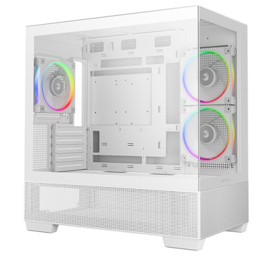 Boitier DeepCool CG380 3F WH ARGB Blanc