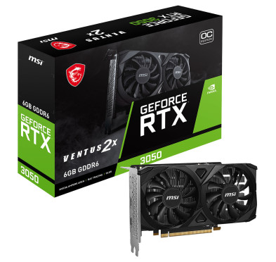 Carte Graphique MSI RTX 3050 VENTUS 2X E 6Go OC
