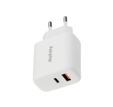 Chargeur Fairplay USB-C USB-A PD GaN 45W
