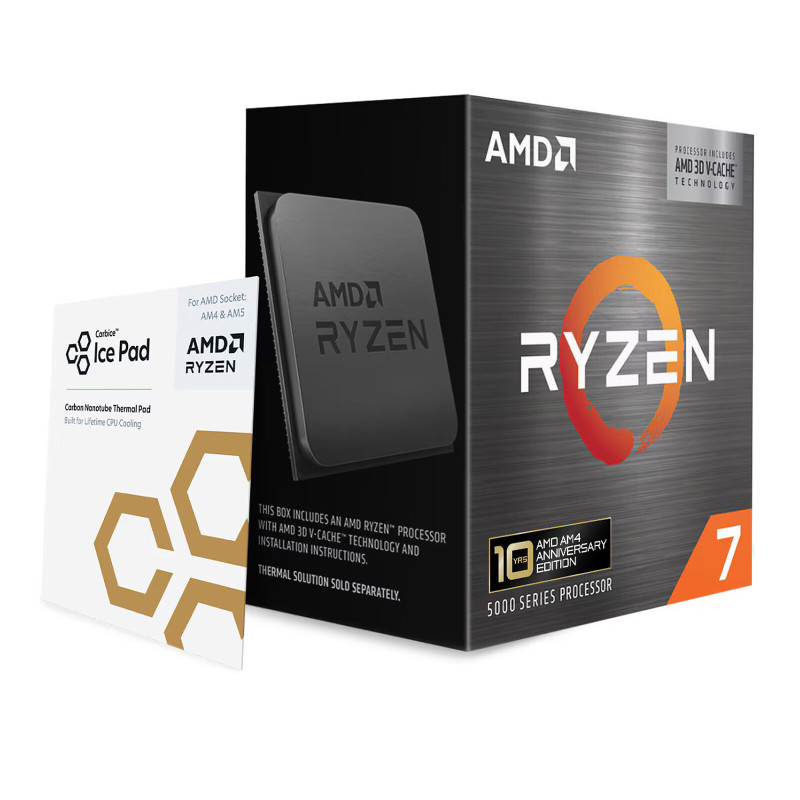 Processeur AMD RYZEN 7 5800X3D 4.5Ghz 100Mo 8Core Edition 10 ans
