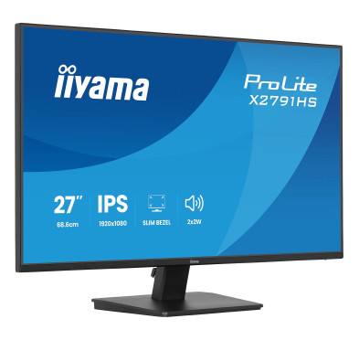 Ecran iiyama 27" X2791HS-B1 1920x1080 120Hz 1ms HDMI/DP
