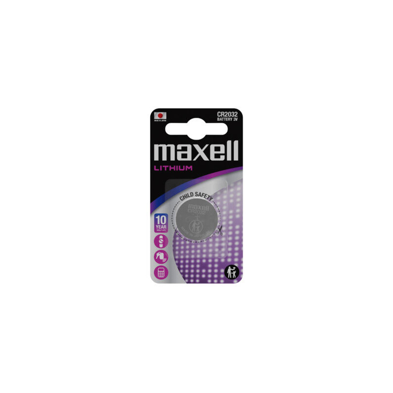 Pile Bouton CR2032 3,0 Volt MAXELL Lithium