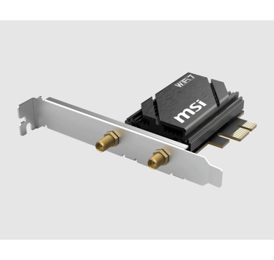 Carte PCI-Express Wifi 7 Bluetooth 5.4 MSI HERALD BE6500