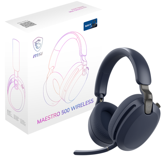 Micro Casque MSI MAESTRO 500 Wireless Navy sans fil Bluetooth