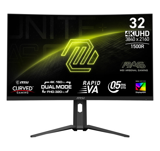 Ecran MSI 32" MAG 321CUPDF Gaming 3840x2160 160Hz 0.5ms CURVED