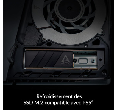 Dissipateur pour SSD M.2 Arctic M2 Pro Black (PC/PS5)