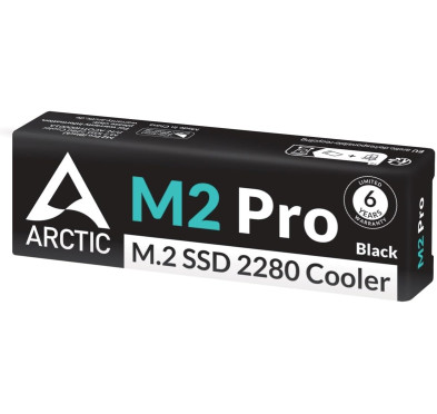 Dissipateur pour SSD M.2 Arctic M2 Pro Black (PC/PS5)