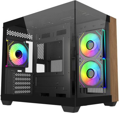 Boitier Cooler Master Elite 481 Wood Noir RGB