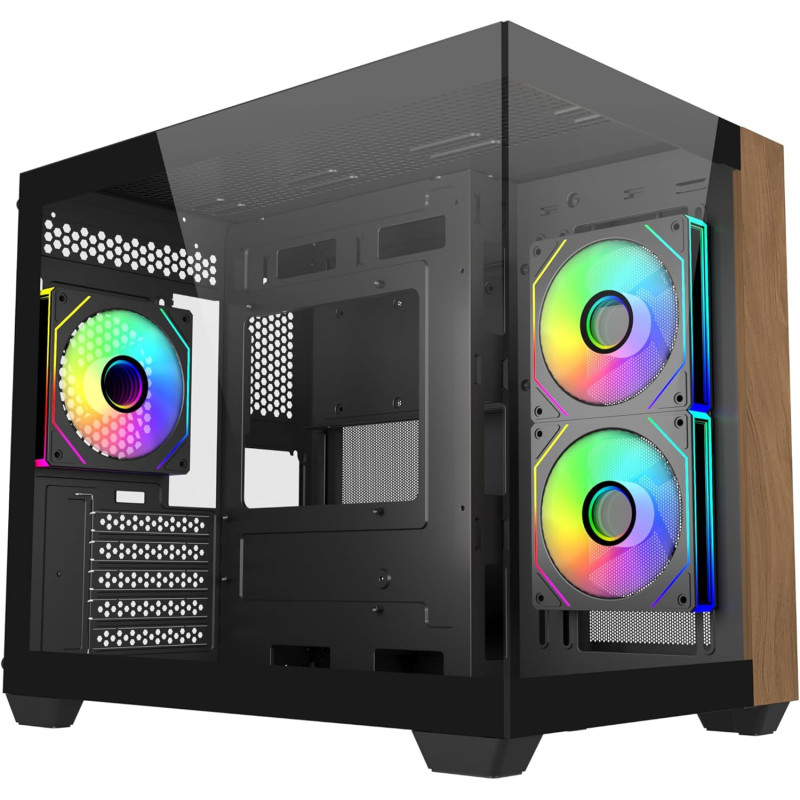 Boitier Cooler Master Elite 481 Wood Noir RGB