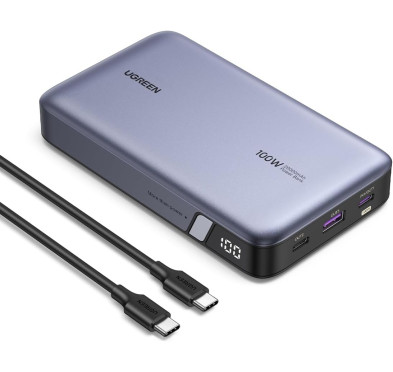 Power Bank UGREEN 20 000mAh USB-A + USB-C PD 3.0 100Watts