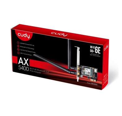 Carte PCI-Express Wifi 6 AX5400 Cudy WE3000 Bluetooth 5.2