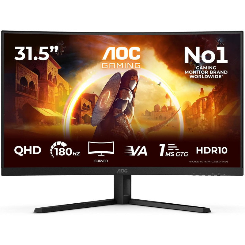 Ecran AOC 32" CQ32G4VE Gaming 2560x1440 180Hz 0.5ms CURVED Ecran AOC 32" CQ32G4VE Gaming 2560x1440 180Hz 0.5ms CURVED