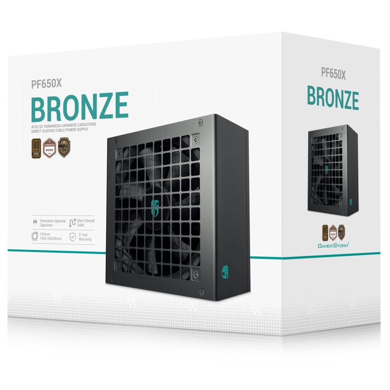 Alimentation DeepCool PF650X 650 Watts 80Plus Bronze Gamer Storm Alimentation DeepCool PF650X 650 Watts 80Plus Bronze Gamer Storm